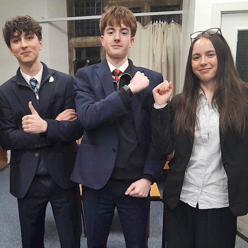 Sixth Formers Shine at ESU Debate