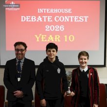 Year 10 Interhouse Debate Competition