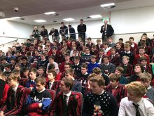Rugby Players Celebrate Season Rugby Players Celebrate Season